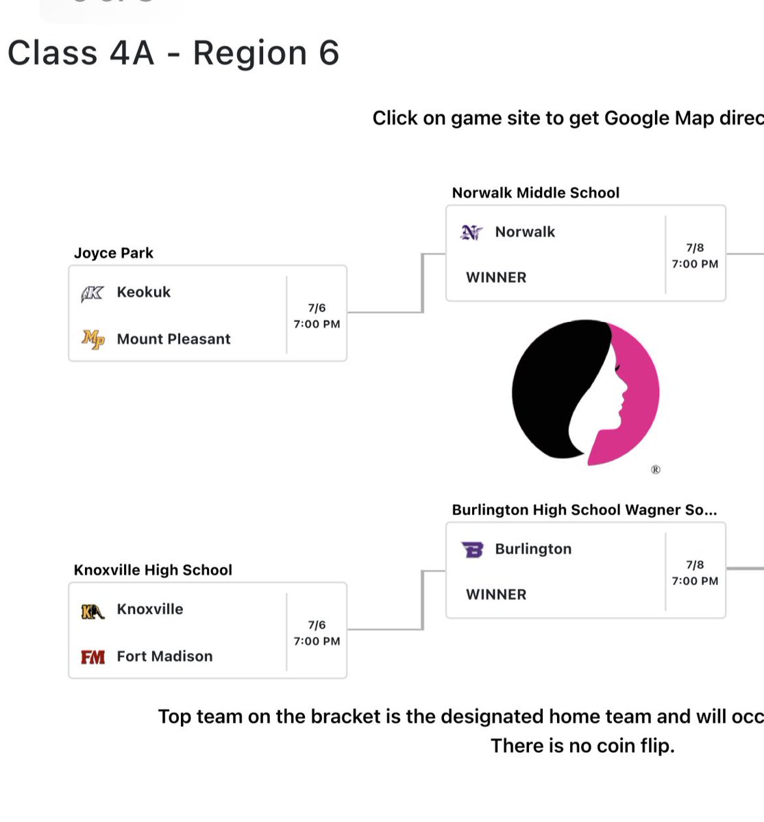 Class 4A Regional Softball…<a href="/KvilleSoftball/">Knoxville Panther Softball</a> will host Ft. Madison then travel to Burlington.  #GasUpTheBus