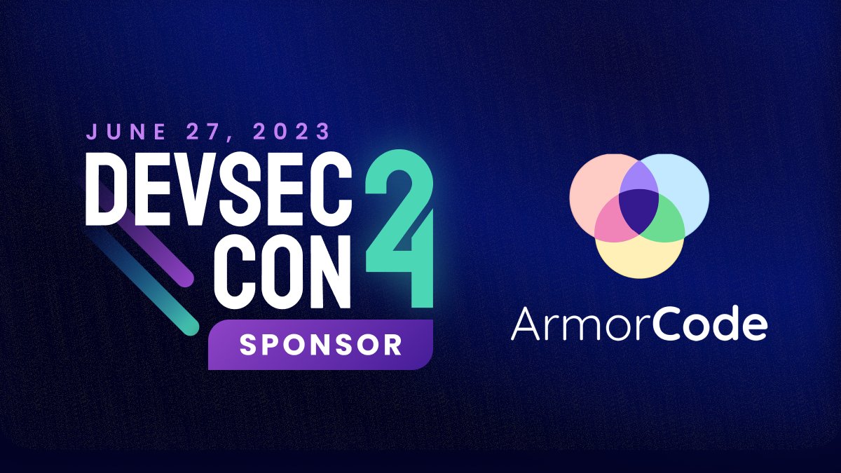 code_armor's tweet photo. ArmorCode is all about #securitycommunity and security community events, so naturally we couldn't miss supporting @devseccon's #DSC24. See you there! https://t.co/opfNvOcS76

@snyksec #DSC4Good https://t.co/mnW1wY2yCA