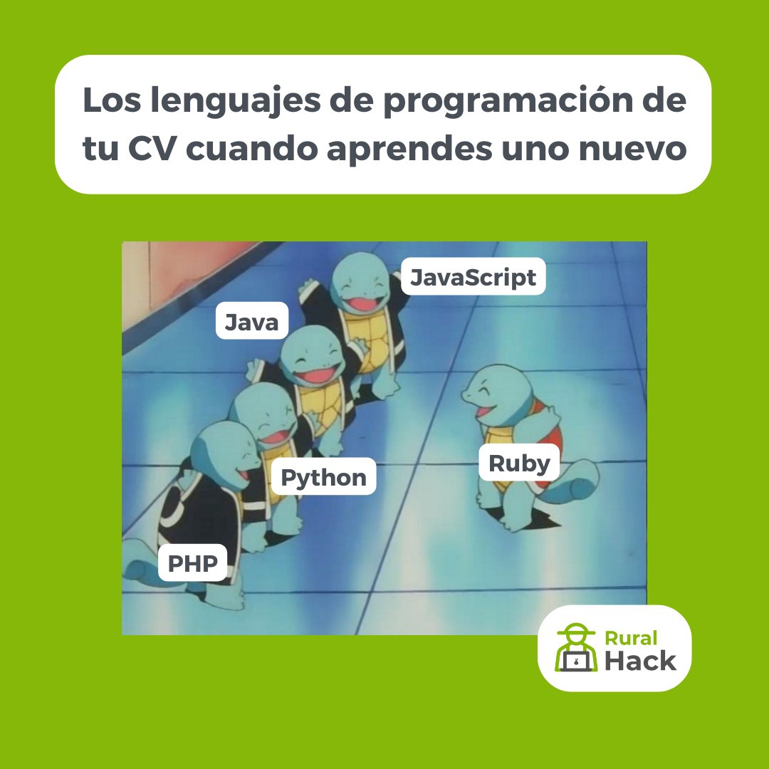 Solo con saber 'Hola Mundo' 😂

#memeprogramación #humorprogramador #programación #desarrolloweb #bootcampdeprogramación