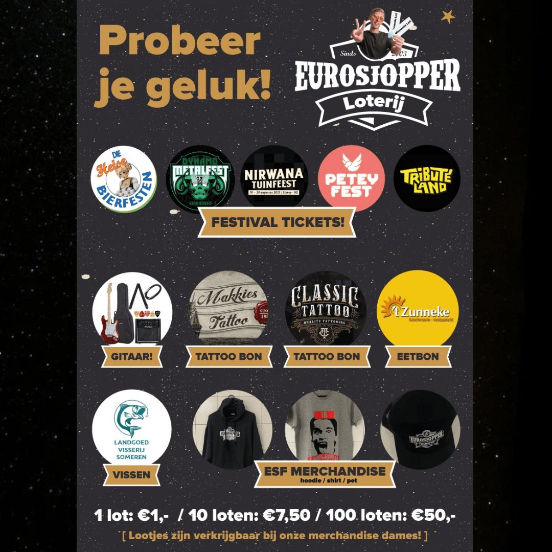 eurosjopper's tweet photo. Padatadaaa.. Tadatadaaaa.. Padapada Padadda Tad Tad Tadaaa!

Probeer je geluk! 
De spaarrekening mag weer geplunderd worden om loten te kopen voor de loterij! 
Geen reden om het niet te doen, want de prijzen zijn dit jaar van ongekend astronomische hoogte!

Groet Team Eurosjopper https://t.co/bWOxbcp3yp