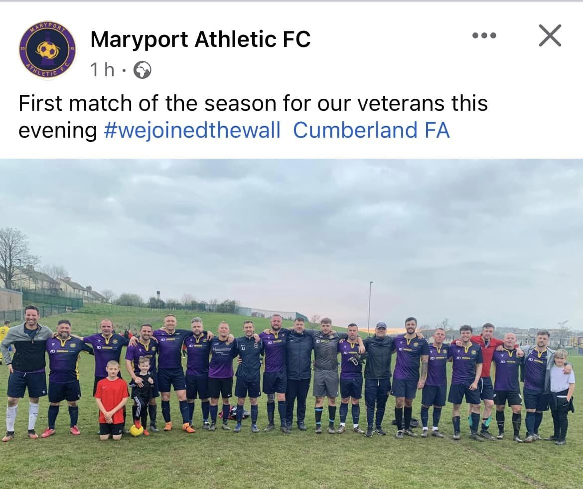 CumberlandFA's tweet photo. We're delighted to announce the winners of our #JoinTheWall photo competition! 📸 

👏 @row_moor | @WorkingtonAFC | @northbank_fc | @Mport_Athletic Veterans 

Thank you to everyone who entered and showed commitment to a positive football environment 🙌 https://t.co/hZJHsKQV9b