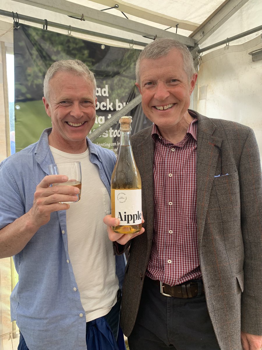 Our #RHS23 reception was about integrating trees on farms &amp; crofts. Many farmers are already doing this &amp; reaping the benefits. Roger planted 🍎 #trees at his Newburgh farm with help from <a href="/willie_rennie/">Willie Rennie</a> and now farm business is diversified with cider <a href="/SoilAssocScot/">Soil Association Scotland</a> <a href="/NFUStweets/">NFU Scotland</a>