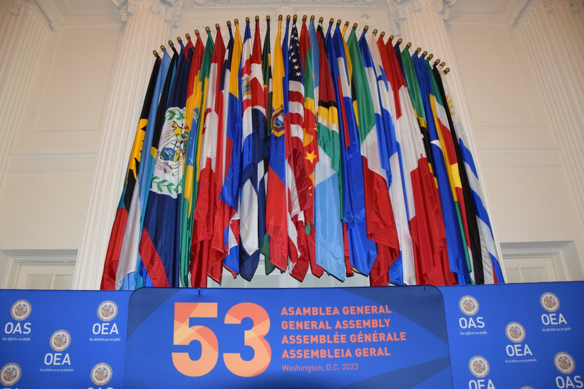 At the #OASassembly, we reaffirmed that the Americas remain united with Ukraine and the Ukrainian people. It is vital that the world continue to support Ukraine as it defends its democracy and independence against Russia’s assaults. #UnitedWithUkraine