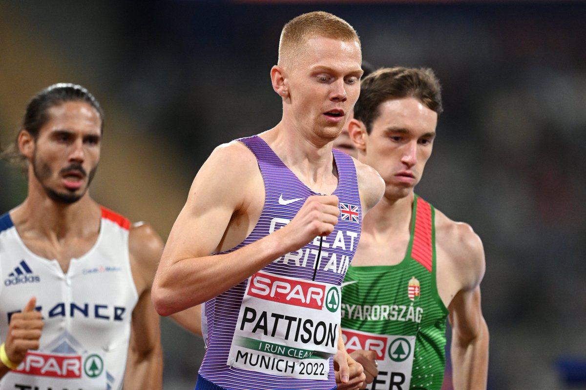 All the way to the line! 👀 Ben Pattison is just edged into second place in his 800m heat 😲 His time of 1:46.94 sees him finish sixth overall. #Silesia2023 #WhereItStarts