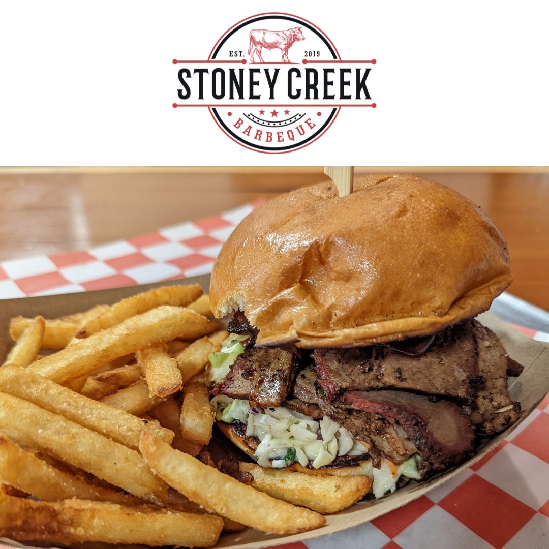 Come try our delicious, slowly smoked Brisket Sandwich! 

#Brisket
#BrisketSandwich
#BBQ
#LowAndSlow
#StoneyCreekBBQ
#StoneyCreekBarBeQue
#Porterville
#WorthTheDrive