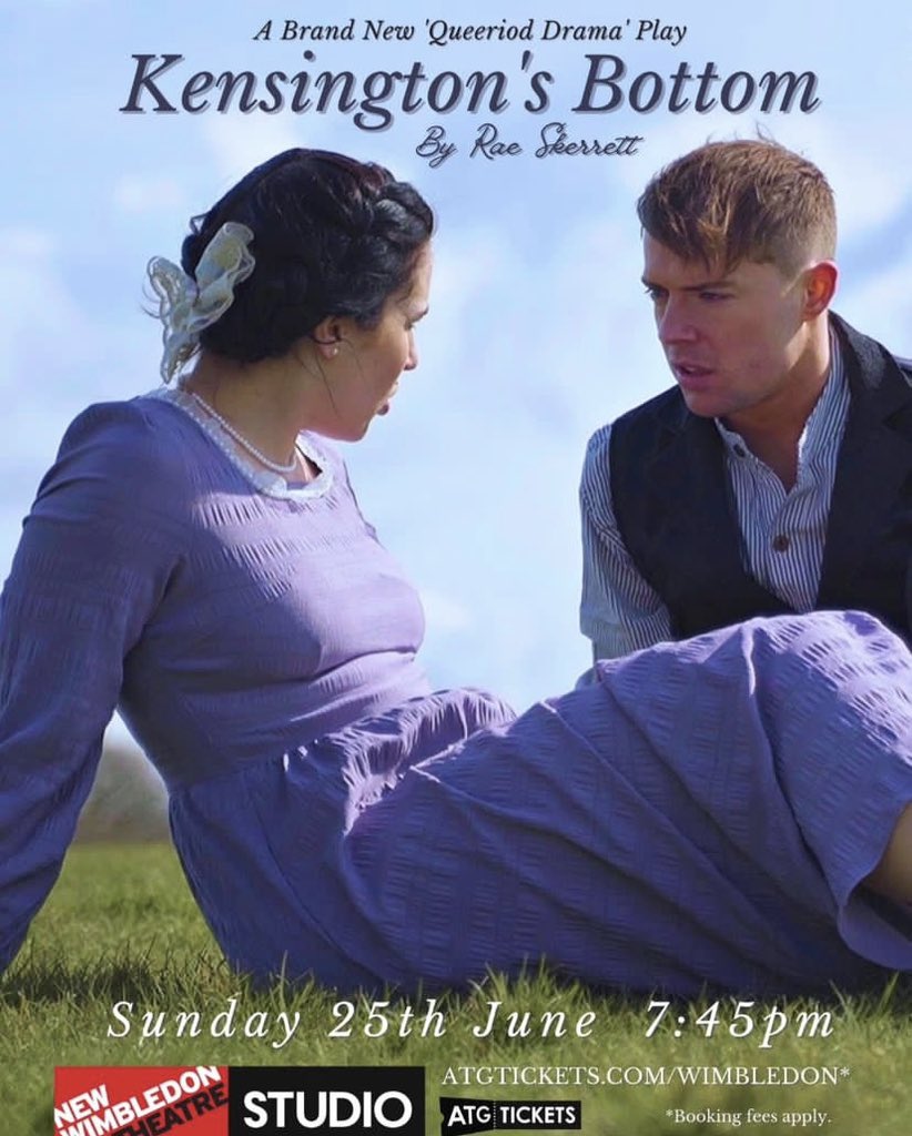 On my way to our final dress #rehearsal for Kensington’s Bottom, written by the lovely <a href="/RaeSkerrett/">Rae Skerrett</a>! A queeriod love story in #PrideMonth2023 appearing for one night at <a href="/NewWimbTheatre/">New Wimbledon Theatre</a> - tickets below! atgtickets.com/shows/kensingt… #Wimbledon #theatre #PrideMonth