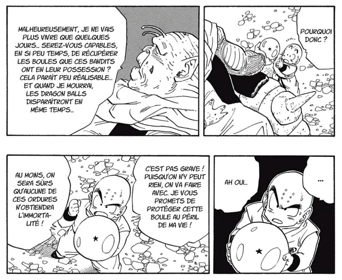 wnsbv33552783's tweet image. Ch 265 - Krilin promet au Grand Chef de protéger la Dragon Ball 
#DBpanel #DragonBall