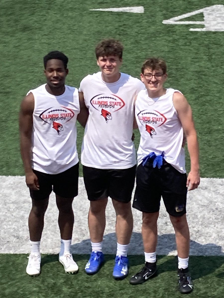 ⁦<a href="/PBL_Football/">PBL Panthers Football</a>⁩ representing today at the ⁦<a href="/RedbirdFB/">Illinois State Football</a>⁩ camp.