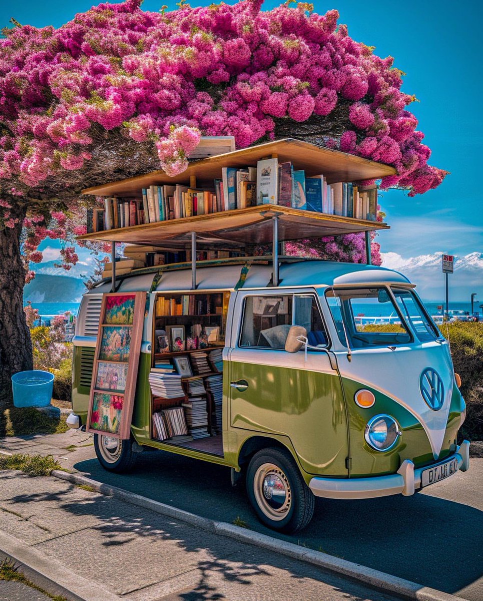 Un voyage littéraire en librairie mobile ? Magnifique.
