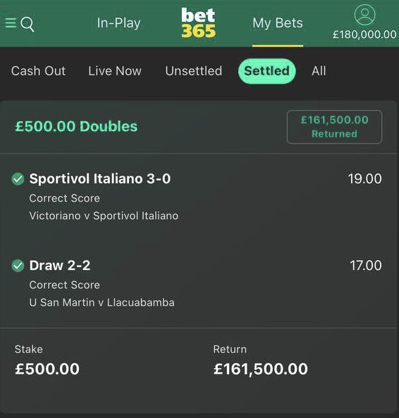 Boom 💥 Boom 💥 another 100% sure winning from I deal with fixed double correct fixed match you can also become a winning click the link on my bio to join my telegram group or you click the link below to join my telegram group 👇👇 👇👇👇👇

t.me/+cvf5H32JuSE3O…