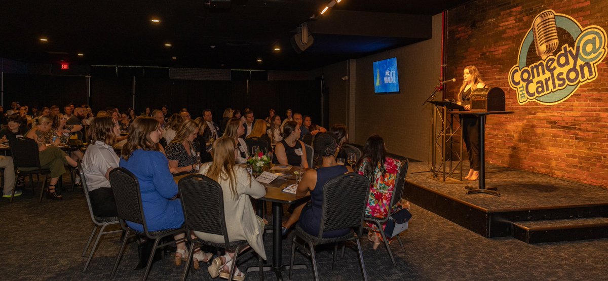 Thank you to everyone who joined us last night for our annual Pinnacle Awards celebration at <a href="/CarlsonComedy/">Comedy @ The Carlson</a>! A complete list of this year’s winners can be found here -> hubs.li/Q01VF92V0