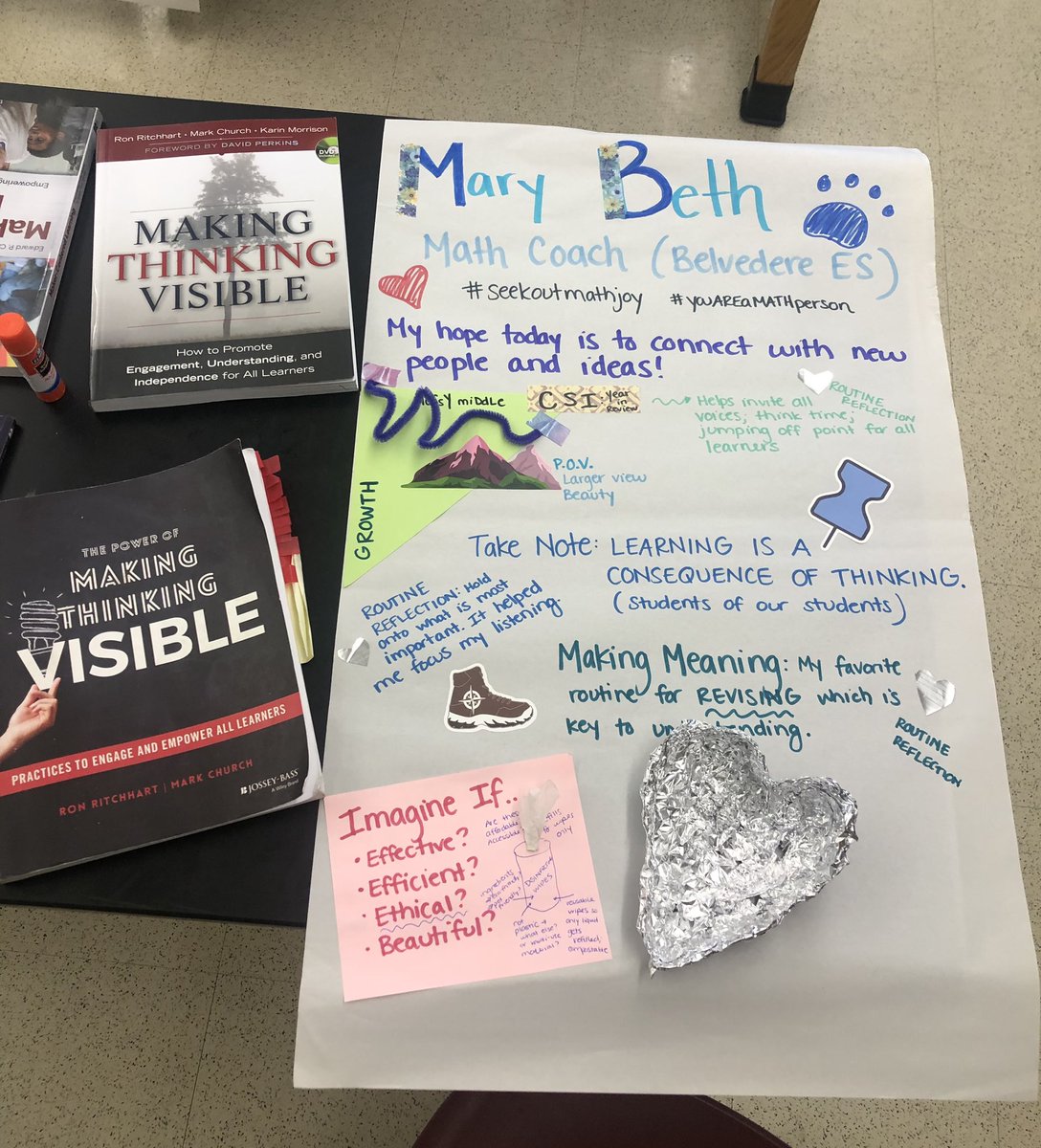 Only person I would work a summer Friday with ❤️ So thankful to our learning group who played, tinkered, revised and created with us today! <a href="/eroteaches/">Ellen Rogers (she/her)</a> <a href="/fcpsaap/">FCPS AAP</a> <a href="/BESbulldogs/">Belvedere Elementary - FCPS</a>