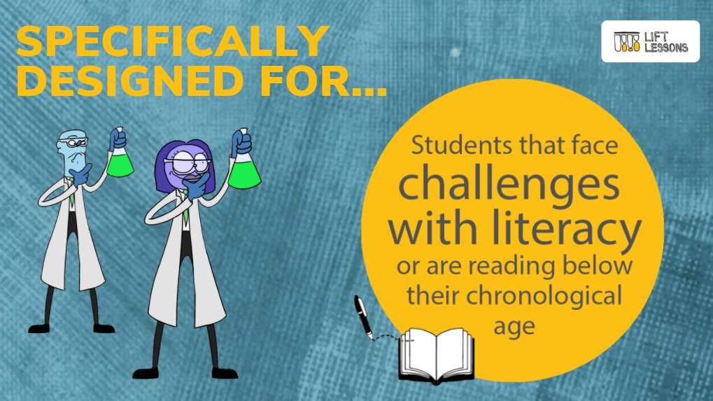 Students with literacy and language difficulties can often struggle learning scientific terminology. That's where our videos come into it: visual + simple language = learning liftlessons.co/science-home #DevLangDis