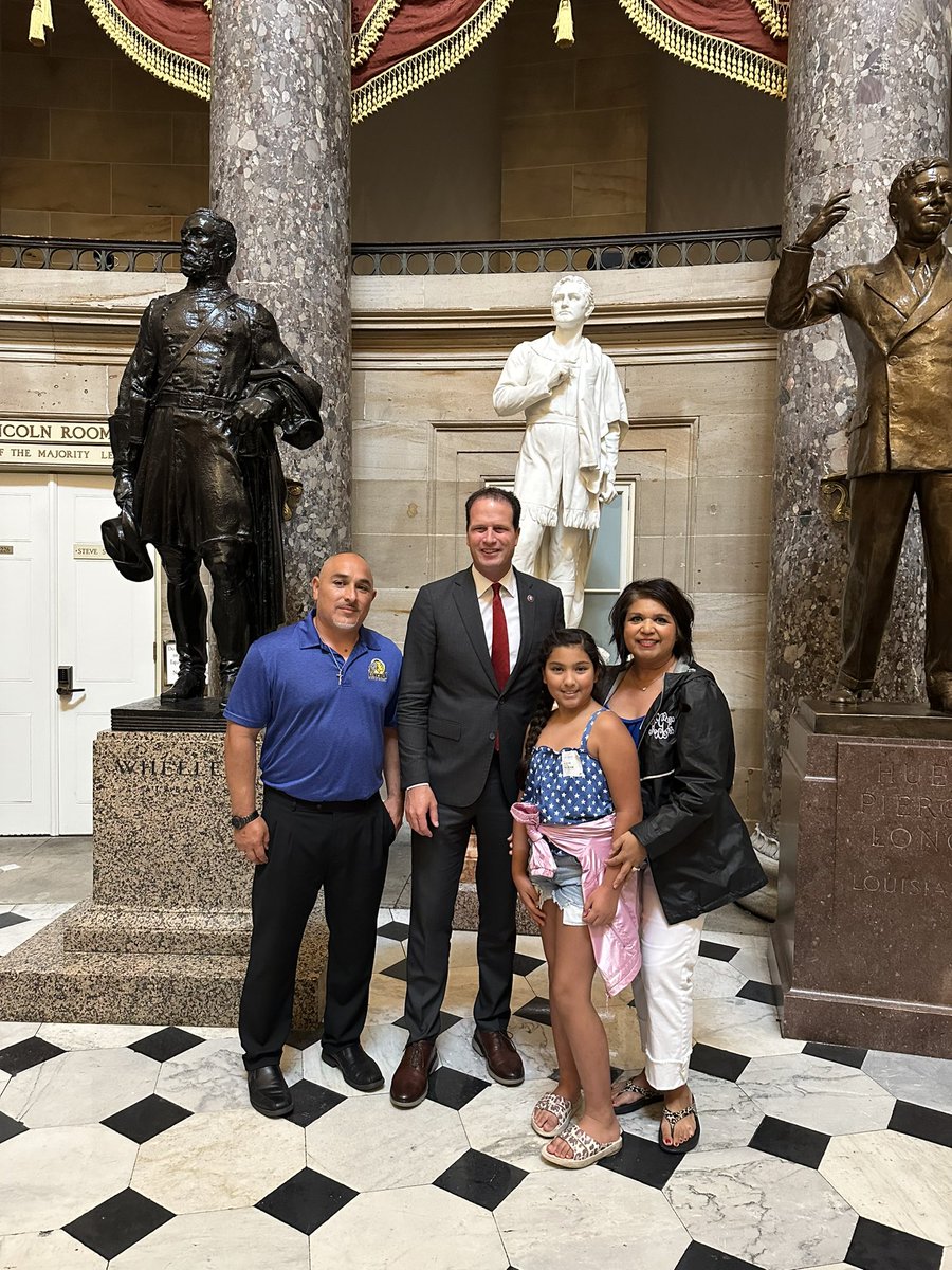 Thank you Congressman <a href="/AugustPfluger/">August Pfluger</a> <a href="/RepPfluger/">Rep. August Pfluger</a> for taking the time out of your busy schedule to meet with my <a href="/LMSstrong/">Lincoln Middle School</a> team, my family, and I at the US Capital during our tour. That meant a lot! Great San Angelo hospitality in DC! #strivingforgreatness