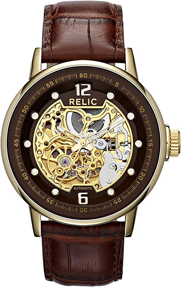 The perfect combination of style and function, Relic by Fossil Men's Damon Automatic Stainless Steel Dress Watch features a gold-tone stainless steel case with exposed gears zurl.co/eVao

 #4ashoponline #fashion #style #love #ontrend #onlineshopping #commissionsearned