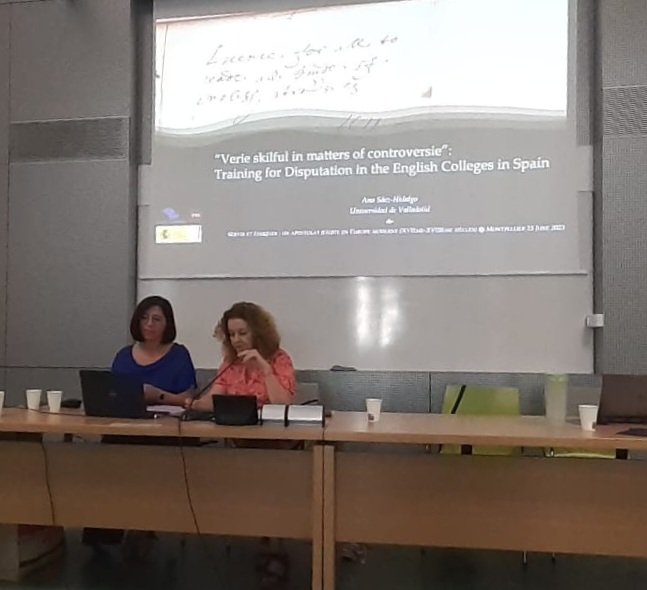 Then Ana Sáez-Hidalgo @AnaSaezH discusses the use of English books of controversy in English colleges in Spain #anglospanish #bookhistory #Emodlibraries #earlymoderntwitter #recusant