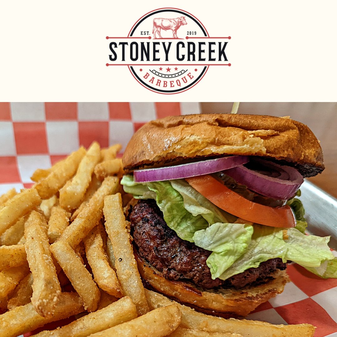 Try our Smoked Hamburgers today! Combo it up with some fries, and you're good to go!

#StoneyCreekBBQ
#StoneyCreekBarBeQue
#Porterville
#Hamburger
#Smoked
#Burger
#SmokedBurger
#Fries
#BurgerAndFries
#HamburgerAndFries
#LowAndSlow
#WorthTheDrive