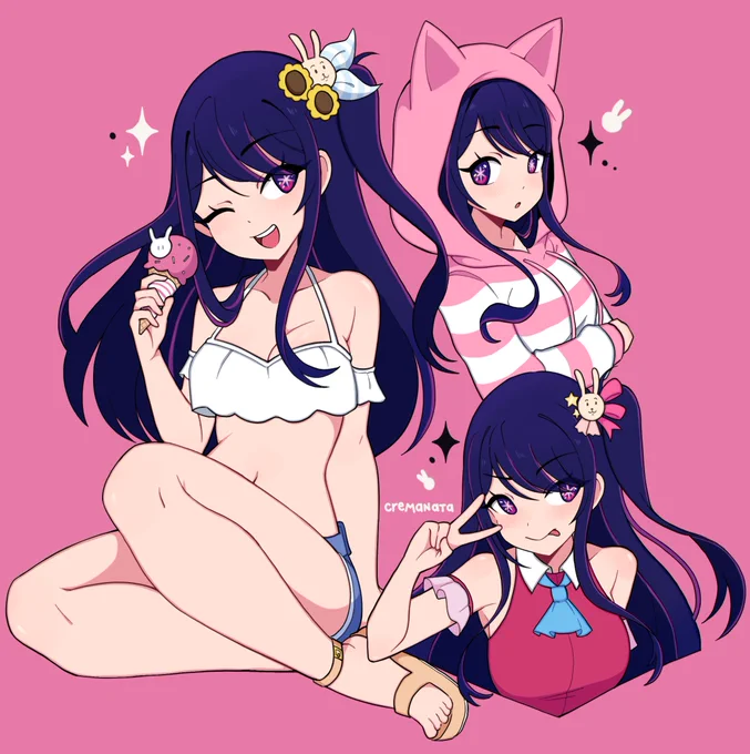 some hoshino ai doodles 