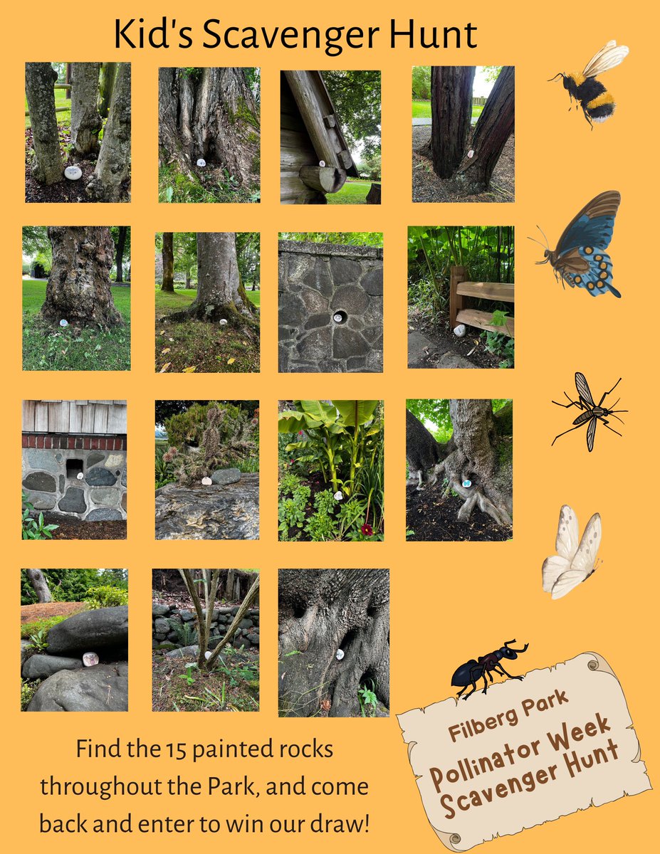 Bring your kids to take part in our pollinator-themed scavenger hunt! When you are done, head to the front porch of the Lodge and enter to win one of our kids' raffle baskets. #PollinatorWeek