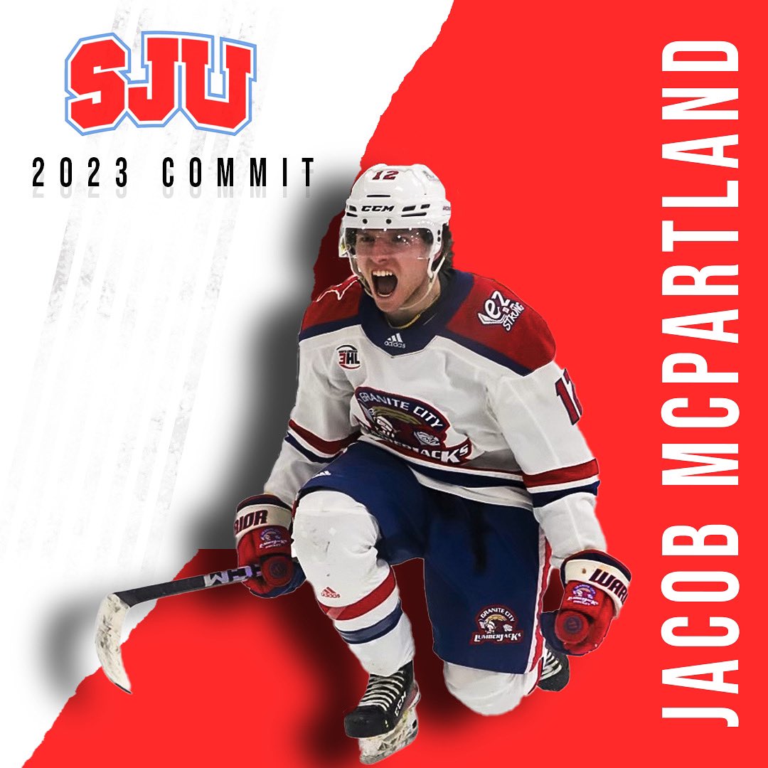JohnnieHockey's tweet photo. Joining the Johnnies in the 23-24 season, Jacob McPartland. Hailing from Victoria, MN, Jacob played for the Granite City Lumberjacks as a forward. Welcome to Johnnie Hockey! https://t.co/ZfqUhDVIJr