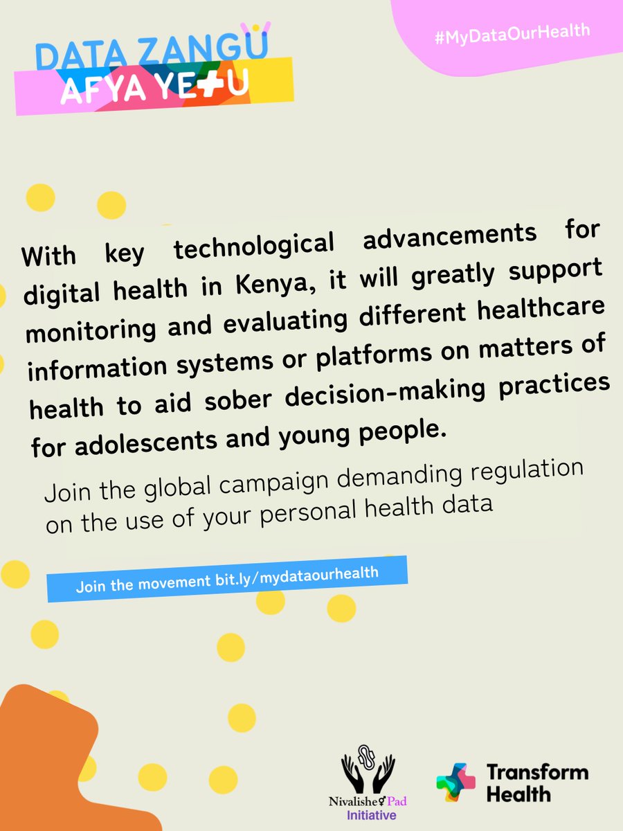 DP Rigathi Gachagua, Babu Owino and Miguna Miguna aside. Did you know with key technological advancements for digital health, will be able to monitor and evaluate different healthcare systems or platforms on matters of health to aide sober decision making. 
#MyDataOurHealthKE