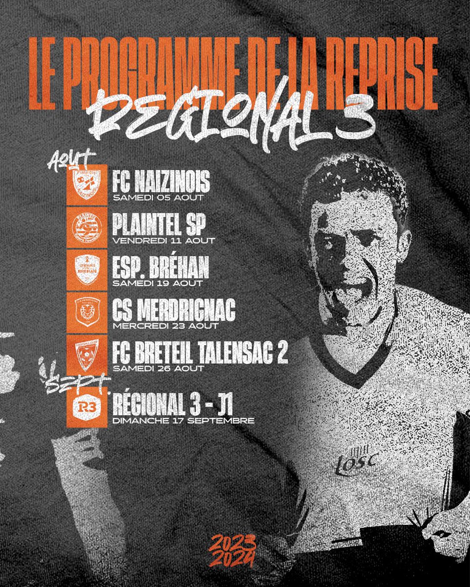 LoudeacOSC's tweet image. [SENIORS]

Cap sur la saison prochaine avec le programme des matchs amicaux de nos SÉNIORS. Rendez-vous en août pour le retour du football 💪🏼⚽️

#ALLEZTANGOS 🧡🖤