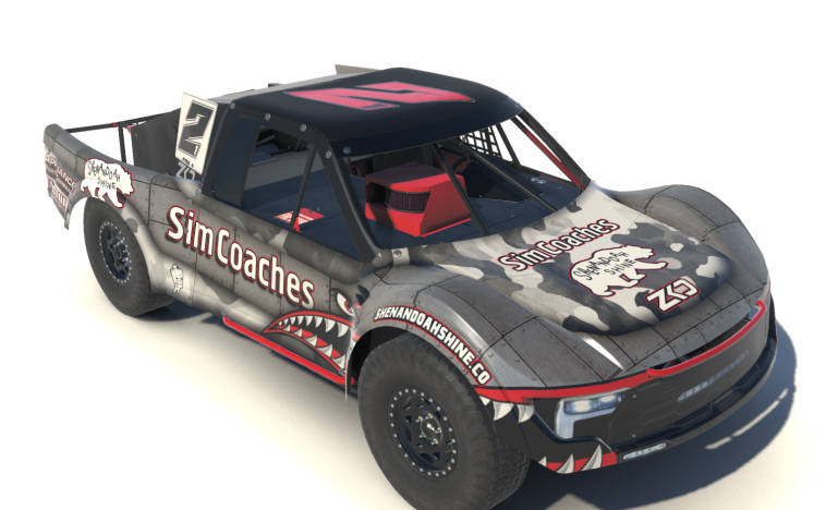 FactorySimsport's tweet photo. Here she is! @Yotaak gave @KeatonSwane a fresh look for the 2023 iRacing Off-Road World Championships! He's excited to have the best pedals in sim racing @SimCoaches on board as the title sponsor this year. Be sure to check them out. @SimCoaches @shenandoahshine #AppliancePartsCo https://t.co/PlgX2ZXybA