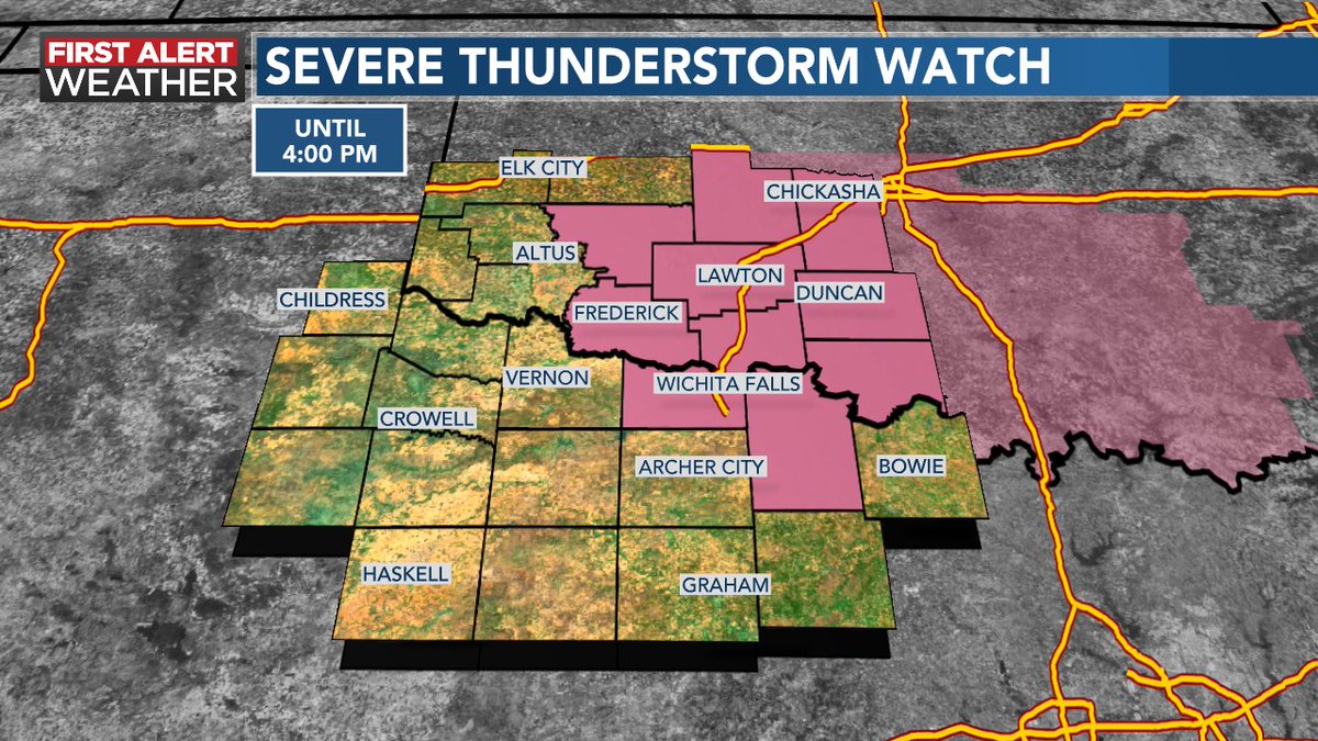 KSWO7News on Twitter "Radar Update 1214 PM Multiple severe storms