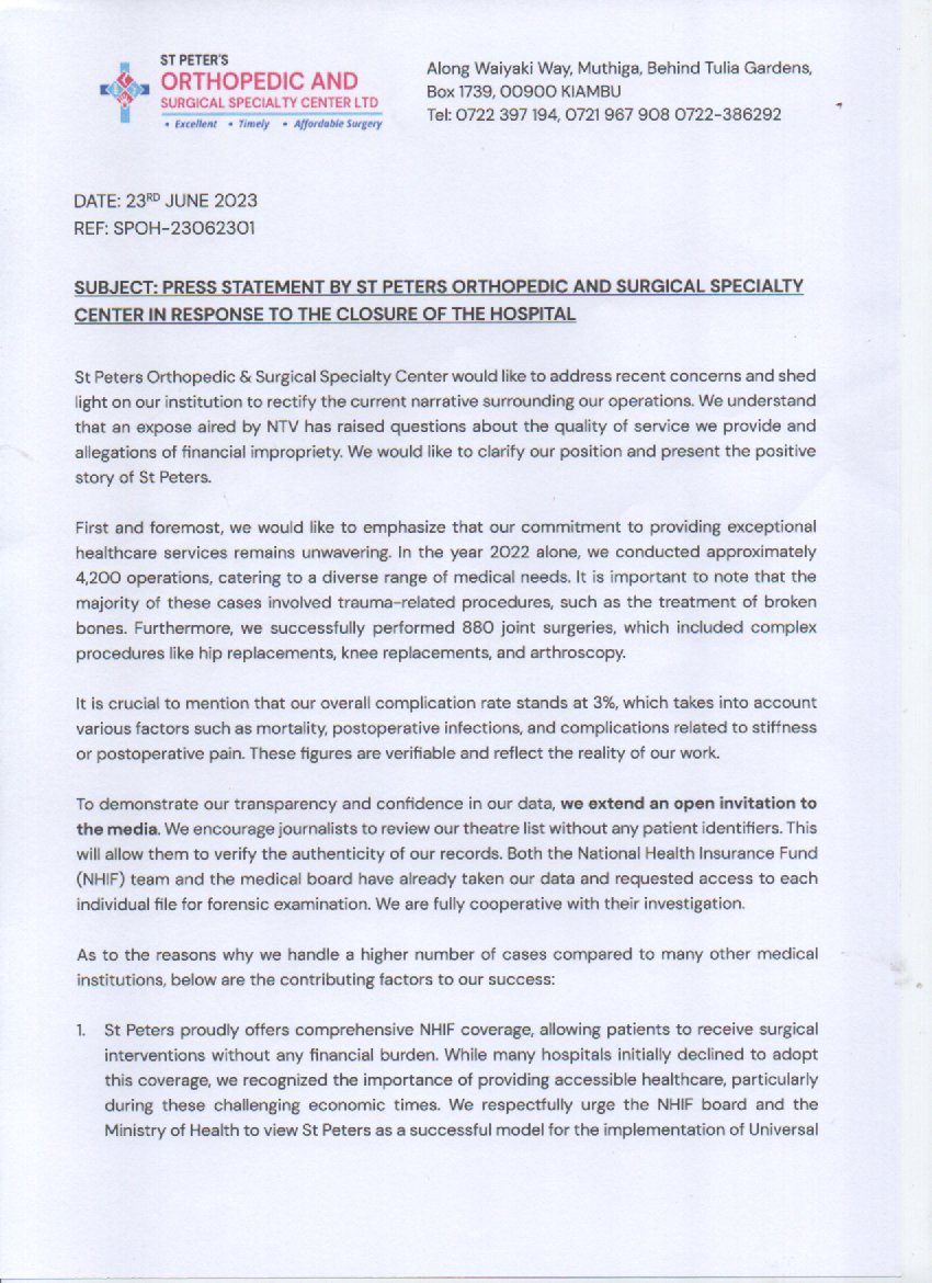DrWasenaAngira's tweet photo. Press statement https://t.co/feE2Da5jum