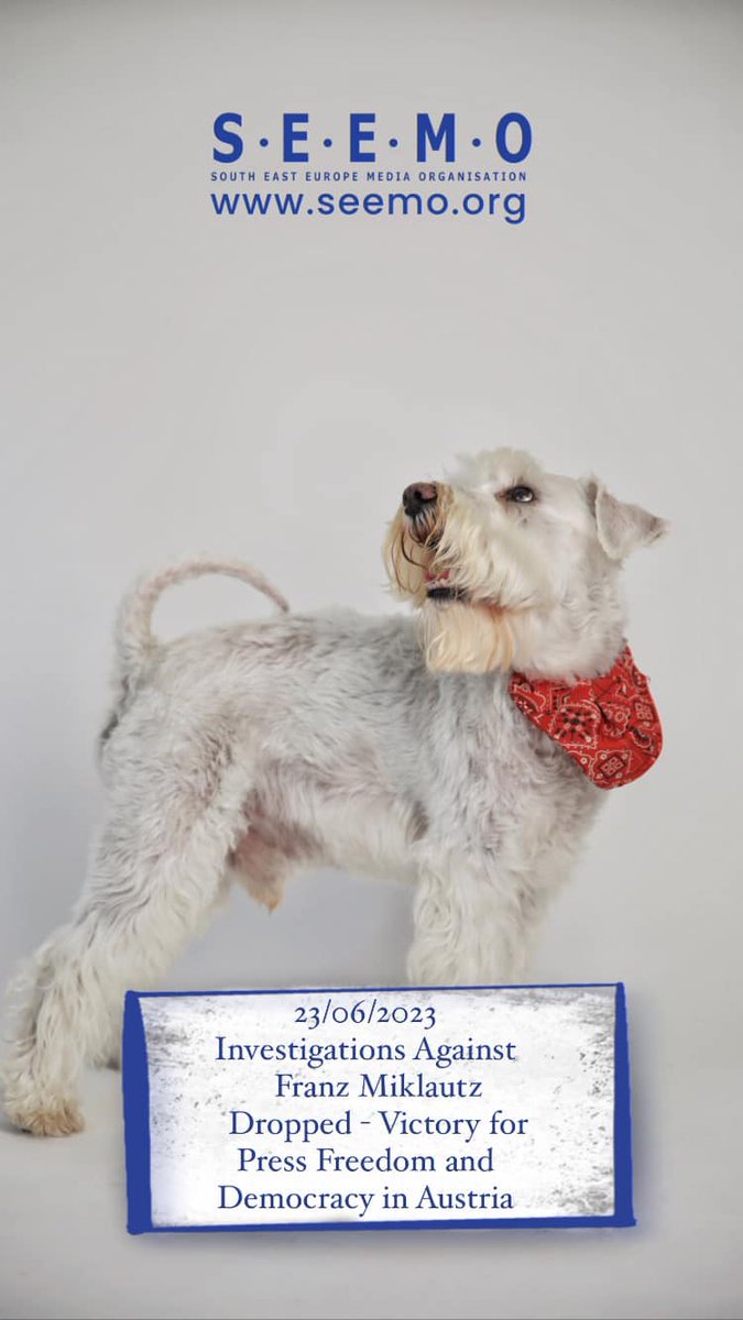 As announced on 22 June, the public prosecutor's office in Graz, Austria in an agreement with the Ministry of Justice, intervened and instructed the public prosecutor's office in Klagenfurt, Austria, to discontinue the proceedings against journalist Miklautz.<a href="/franzmiklautz/">Franz Miklautz</a>