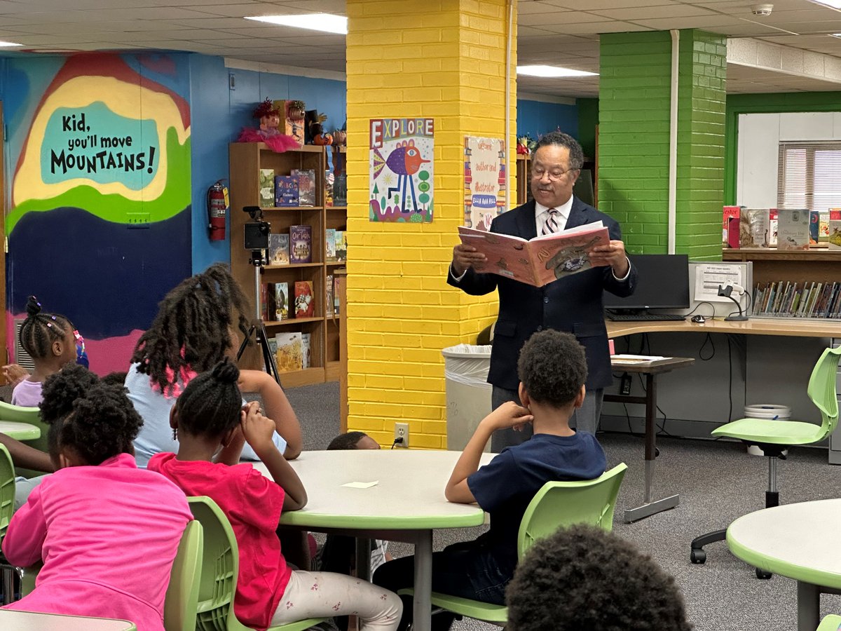 ABOTASC Executive Committee Member &amp; ABOTA Past President Luther Battiste &amp; wife Judy read to 2nd, 3rd &amp; 4th grade classes at W.S. Sandel Elementary School in Columbia, SC as part of the ABOTA FOUNDATION'S AT BAT PROGRAM (ABOTA TEACHES: BALANCE, ADVOCACY &amp; TOLERANCE).