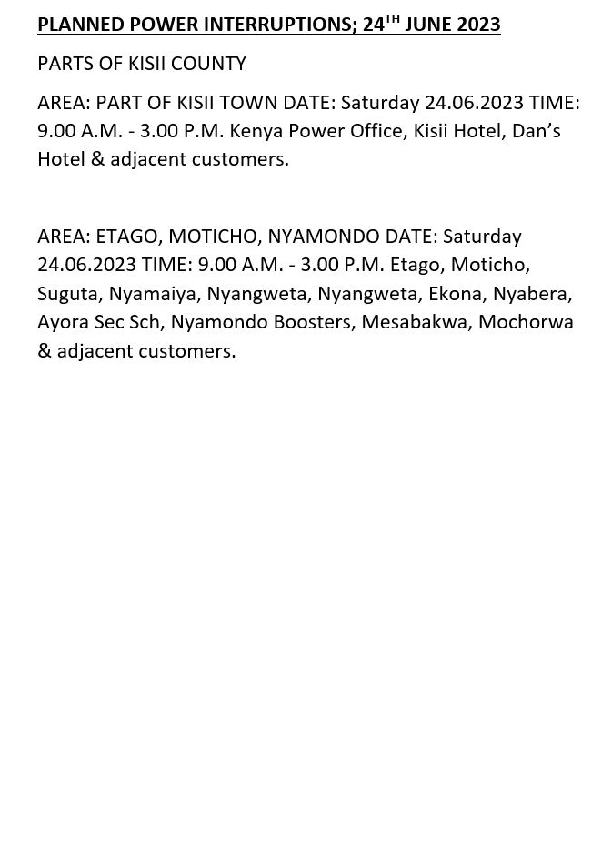 Kenya Power tweet media