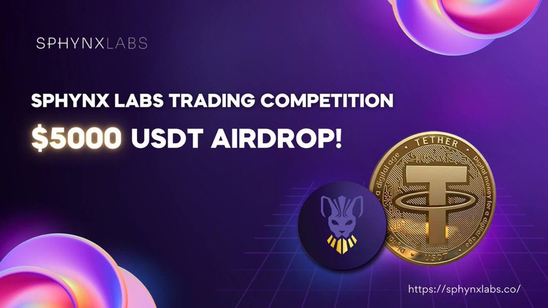 SphynxLabs's tweet image. $5,000 Giveaway🎉

👉How to enter: Trade using Sphynx and every trade you make automatically gives you an entry to win a share of $5,000 USDT ($100 to 50 people) 💰

Trade ANY Two Assets. 
Chains eligible for the competition⛓:
 #Binance 
#Ethereum
#Arbitrum
#Polygon
#CRO
#AVAX…