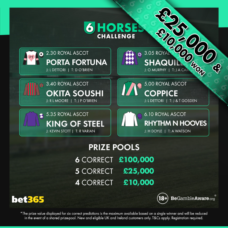 6 Horses Challenge from bet365