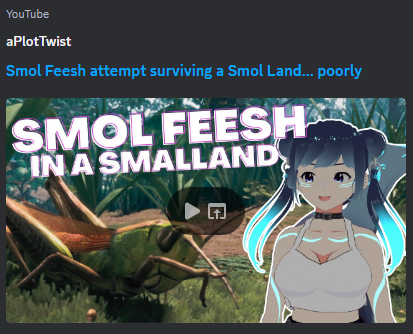 aPlotTwistVT's tweet photo. HULLO ITS NEW VID DAY! Smol Feesh, Smolland, Smol Youtube channel. 

Would you watch it for me? Please? 👉👈

🔗 in replies.
Editor: @AYOBIN0 https://t.co/H7WCPheAdH