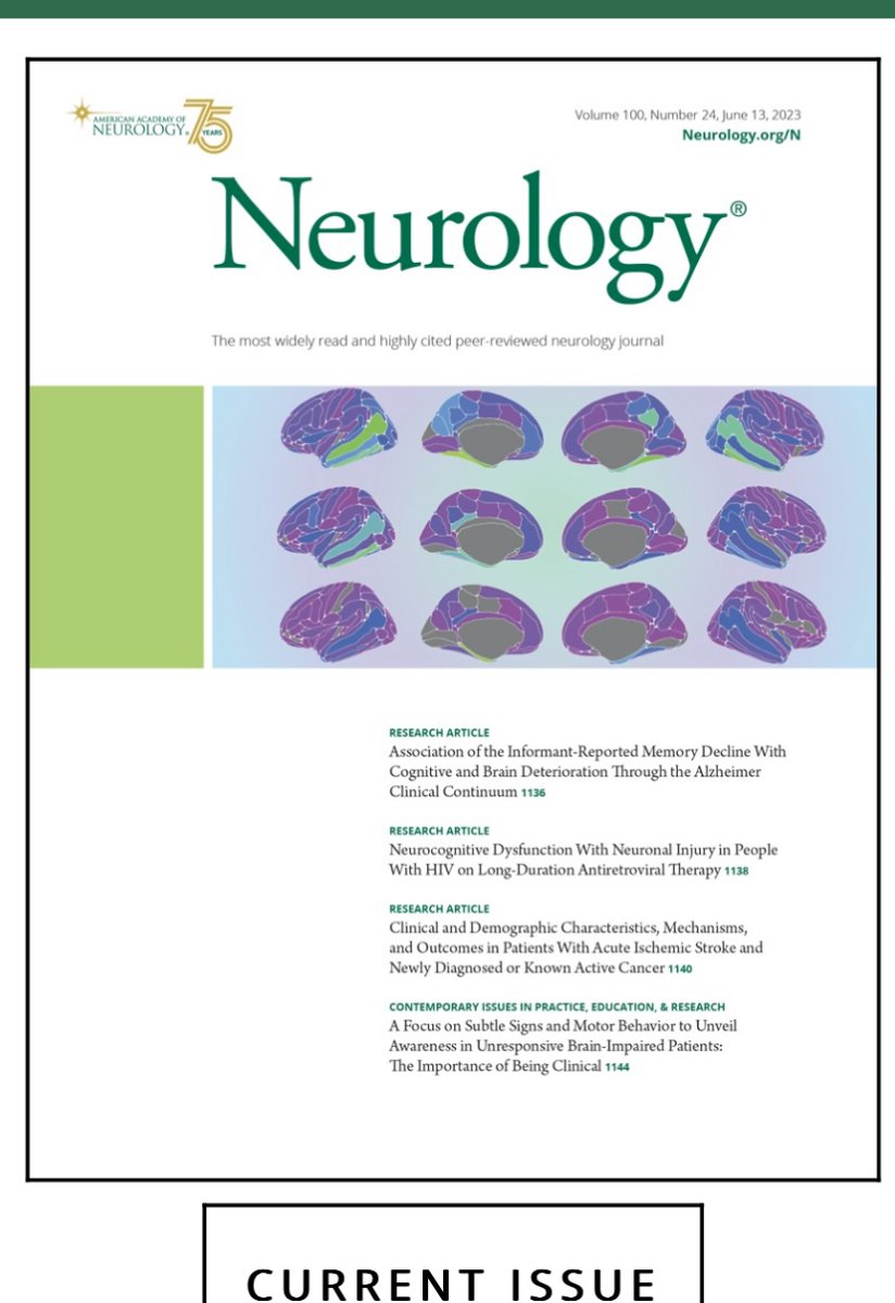 🦄✨🧠 Our brain atrophy outlier maps on the front cover of Neurology!! 🦄✨🧠 #myfirstPhDoriginalresearcharticle 🗣️Super editorial too: n.neurology.org/content/100/24… 📄Paper: n.neurology.org/content/100/24… ✨team: @JamesCole_Neuro @jmschott @amarquand @smkia83 @KeirYong @birtutamtuz