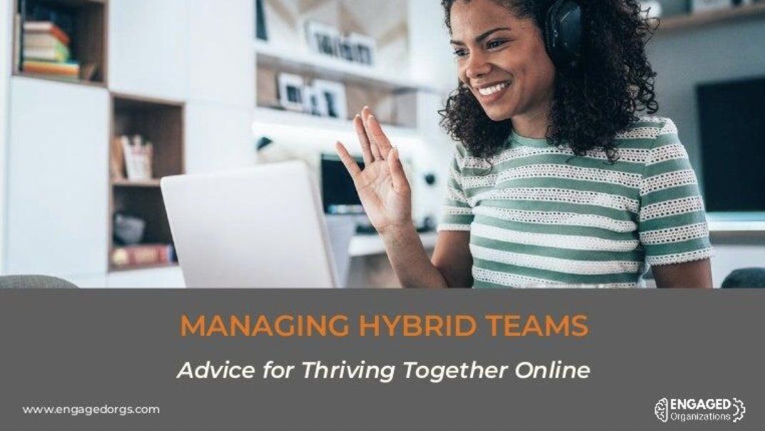 Looking for resources to improve #hybridwork practices?

This is a great place to start; it highlights some big topics and provides a variety of ideas about HOW to address them.

bit.ly/3CnPUS0

#hybridworkplace #digitalworkplace