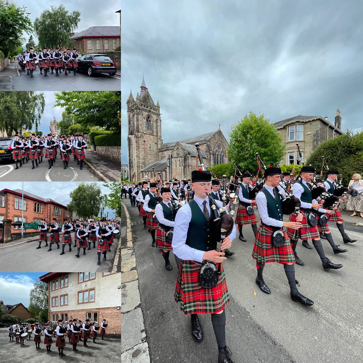 StColPipeBand's tweet image. Senior School Prizegiving 

Band I leading the procession to and from the church. Along with our PM’s and LD performing a stirring rendition of Highland Cathedral with the senior choir. An excellent service to end the session. 

See you all in the morning team! 

@StColSchool