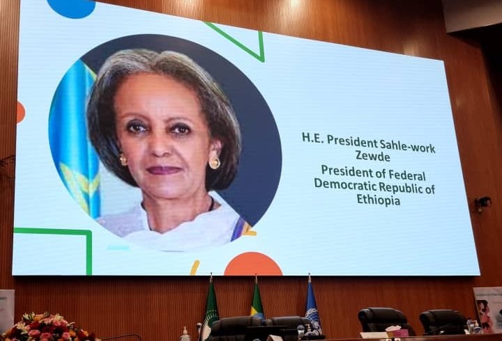 JosefaSacko's tweet photo. At the occassion of 1st Edition of commemoration of International Day of #WomenInDiplomacy, organised by Ministry of foreign affairs of #Ethiopia, I was honored to join H.E @SahleWorkZewde President of Ethiopia &amp; other dignitaries. She urged #YoungAfricanWomen to follow the path https://t.co/q0yW8SOEMq