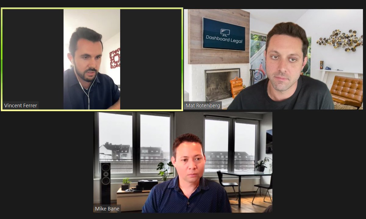 Vincent Ferrer, Esq. moderates a great conversation between Mathew Rotenberg and Michael Bane as they dig into the evolving careers in legal. If you were not able to join us, no worries! We will have it available on demand early next week! americanbar.org/groups/centers…