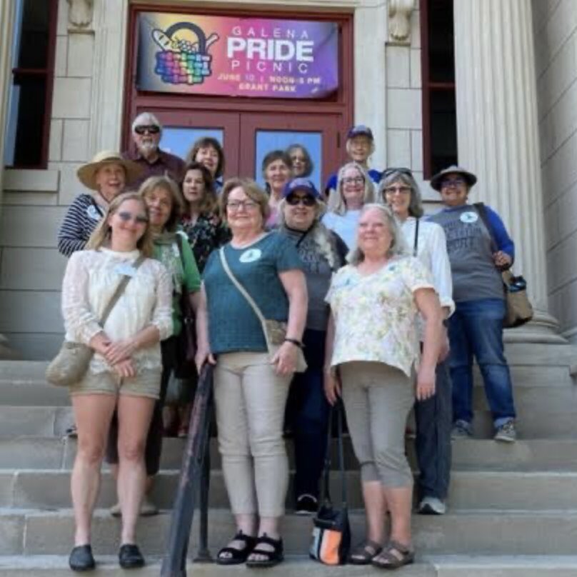 League members and friends recently enjoyed a Mississippi River walk in Dubuque, lunch at @stonecliffwine, and a presentation from historian Dale Glick at the Galena Public Library. #mississippiriver #riverdaysofaction #empoweringvoters #defendingdemocracy #lwvia