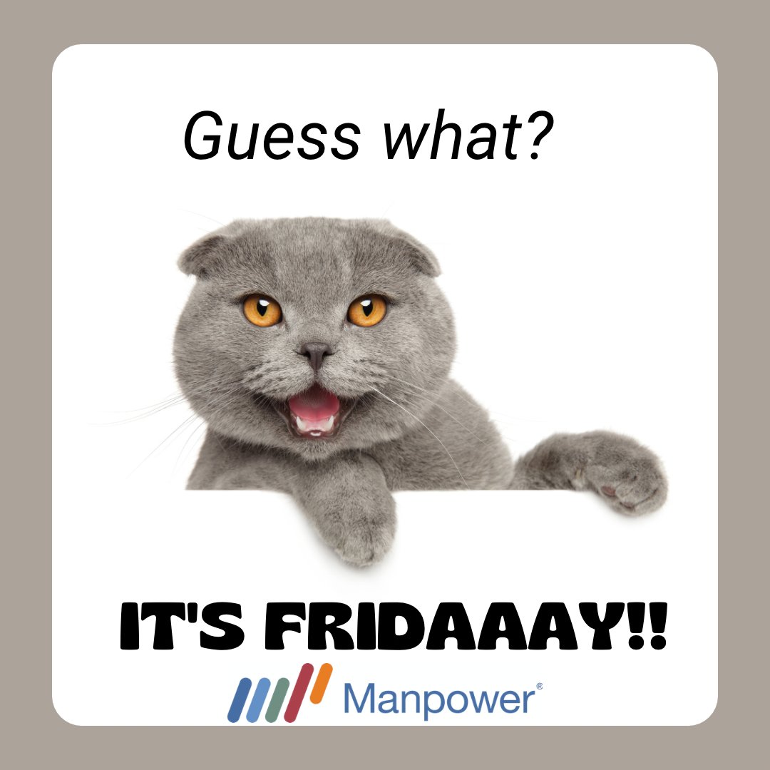 ManpowerIL's tweet photo. “Life is good, especially on a Friday.” —Anonymous https://t.co/0OrWqFHjZ5