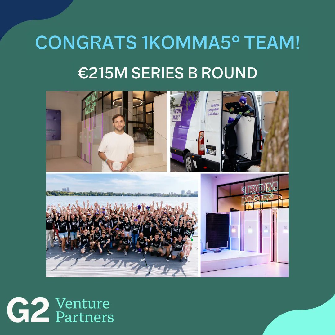 🎉 We are thrilled to lead <a href="/1KOMMA5GRAD/">1KOMMA5GRAD</a>°'s Series B funding round, raising an impressive €215M and becoming the next #cleantech unicorn!

We are proud to back 1Komma5°’s exceptional founding team. We share a vision of a future where wind and sunlight power all buildings for free