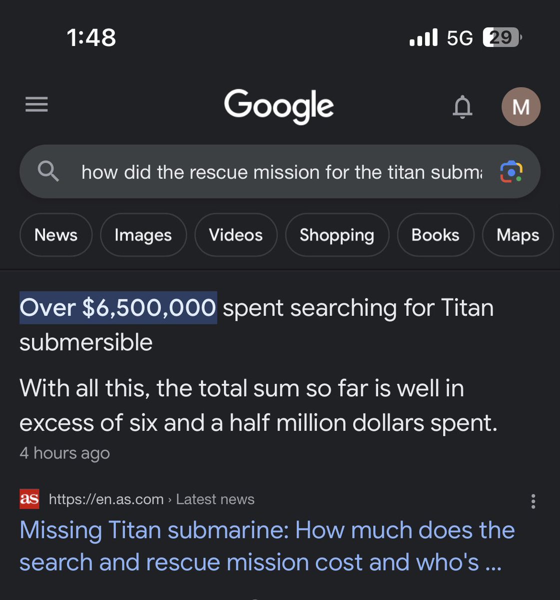 __karby's tweet photo. I shouldn’t expect student loans to be forgiven because it was my decision to take them on but a bunch of billionaires get in an experimental submersible for fun and there is all the money is the world for rescue efforts. https://t.co/fVitVI9hbV