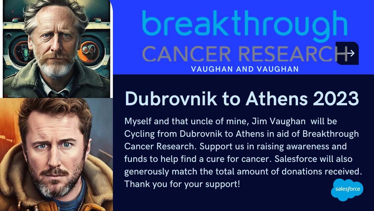 RoundstoneHouse's tweet image. Your mates, Vaughan and Vaughan will be cycling from Dubrovnik to Athens in aid of Breakthrough Cancer Research. Support us in raising awareness and funds to help find a cure for cancer. You can donate at the link below - 

Donate Here - lnkd.in/e8bhAJjE

Thanks You