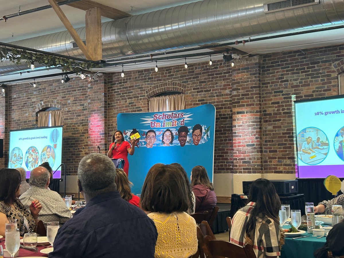 Got to celebrate with @ScholarsUnltd this week and all the amazing work that's happening in their community. Love how they brought their #data and #ImpactStory to life during this inspirational lunch. ❤️📊