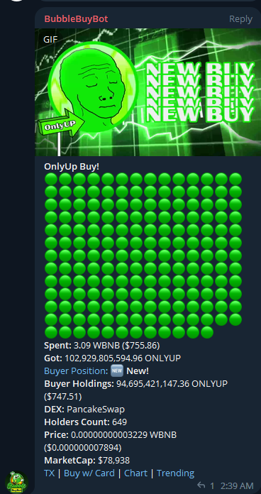 #OnlyUp | 1000x - Bsc meme tweet media