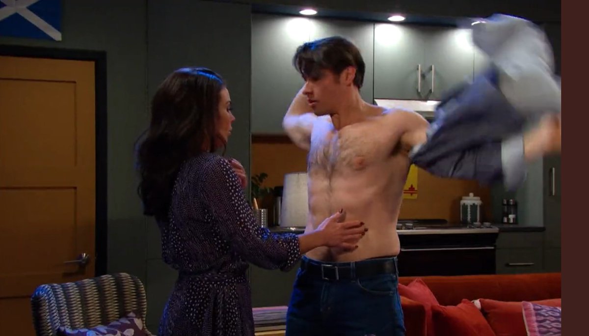 brianne1017's tweet photo. "Oh I'm sorry. Did you want to take my shirt off?" ππ₯ππ― #Days #Xoe #IsItNextWeekYet @PaulTelfer @RealNadiaB https://t.co/Ixf12Yw9gn