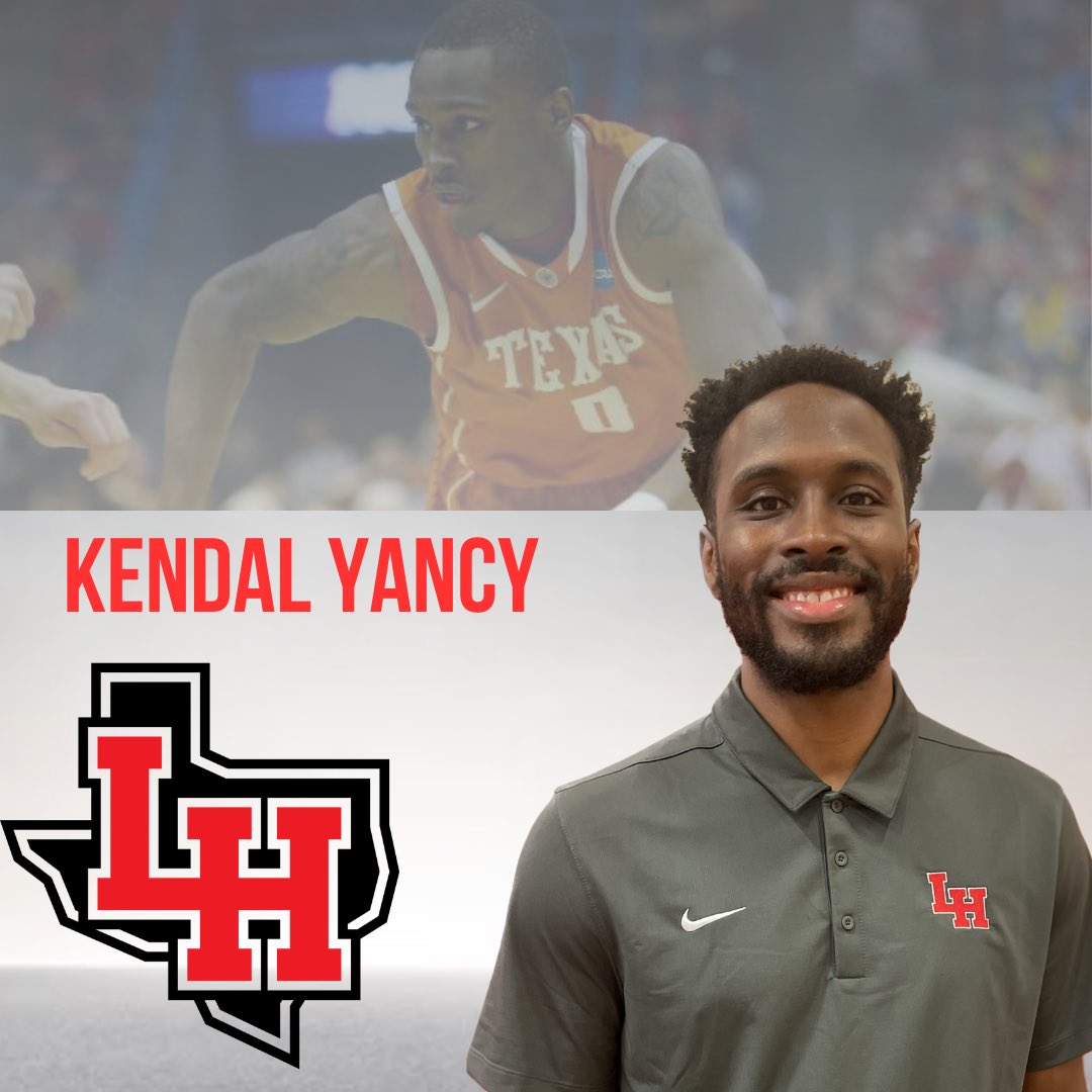 Joe Duffield (@lhwildcathoops) on Twitter photo We are excited to announce that <a href="/kendalyancy_/">Kendal Yancy</a> will be joining our basketball staff at LHHS. Kendal was a standout in RISD, <a href="/TexasMBB/">Texas Menโs Basketball</a>, and professionally. He will be a tremendous addition to our staff.
๐๐พ #Family <a href="/LHWildcatClub/">LH Wildcat Club</a> We are excited to announce that <a href="/kendalyancy_/">Kendal Yancy</a> will be joining our basketball staff at LHHS. Kendal was a standout in RISD, <a href="/TexasMBB/">Texas Menโs Basketball</a>, and professionally. He will be a tremendous addition to our staff.
๐๐พ #Family <a href="/LHWildcatClub/">LH Wildcat Club</a>