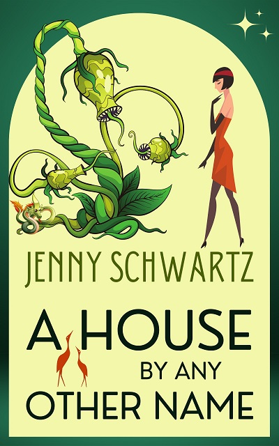 Also, the draft cover for "A House By Any Other Name" was my calm-my-nerves project for "Salvage's" Release Day, yesterday. 
It'll be out sometime next year. I'm just tantalizing you with a hint on the cover re the strange botanical basis for the Reality-bending house.